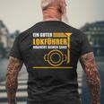 Ein Guter Lokführer Braucht Keine Sand T-Shirt mit Rückendruck Geschenke für alte Männer