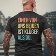 Eineron Uns Beiden Ist Klüger Als Du Retro T-Shirt mit Rückendruck Geschenke für alte Männer