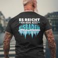 Eisbaden Es Reichh Ich Geh Jetzt Eisbaden T-Shirt mit Rückendruck Geschenke für alte Männer