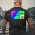 El Diseño Gráfico Es Mi Pasión Arco Iris Comic Sans Camiseta Hombre Estampado Espalda Regalos para ancianos
