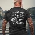 El Guitarrista Que Dice Que La Guitarra Eléctrica Camiseta Hombre Estampado Espalda Regalos para ancianos
