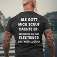 Electrician Electronics Engineer Electrical Engineering T-Shirt mit Rückendruck Geschenke für alte Männer