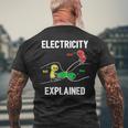 Electrician Ohmolt Amp Electrician T-Shirt mit Rückendruck Geschenke für alte Männer