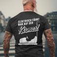 Elektrisch Fahrt Man Auf Der Kirmes Electric Car T-Shirt mit Rückendruck Geschenke für alte Männer