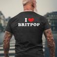 Me Encanta El Britpop Me Encanta El Britpop Camiseta Hombre Estampado Espalda Regalos para ancianos