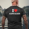 Me Encanta El Capitalismo Camiseta Hombre Estampado Espalda Regalos para ancianos