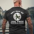 Esci Di Prigione Gratis T-shirt da uomo con stampa posteriore Regalos para ancianos