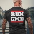 Esegui Cmd Programmatore Coder Computer Nerd T-shirt da uomo con stampa posteriore Regalos para ancianos
