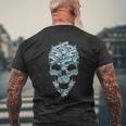 Esqueleto Con Tiburón Esqueleto Con Tiburón Camiseta Hombre Estampado Espalda Regalos para ancianos