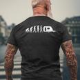 Evolution Caravan Camping S T-Shirt mit Rückendruck Geschenke für alte Männer