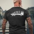 Evolution Truck Driver T-Shirt mit Rückendruck Geschenke für alte Männer