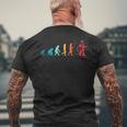 Evoluzioneigili Del Fuoco Retroigili Del Fuocoigili Del Fuoco T-shirt da uomo con stampa posteriore Regalos para ancianos