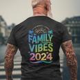 Family 2024 Vibes Family Vacation Making Memories Summer Men's T-shirt Back Print Gifts for Old Men