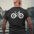 Fat Bike Pocket Apparel Fat Tyre Bike Bicycle T-Shirt mit Rückendruck Geschenke für alte Männer