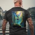 Fee Skelett Dark Fairycore Fairy Grunge T-Shirt mit Rückendruck Geschenke für alte Männer