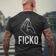 Ficko Hand Sign Italian Gesture T-Shirt mit Rückendruck Geschenke für alte Männer