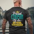 Fier Cousin D'un Adolescent Officiel Famille D'anniversaire T-shirt imprimé au dos Cadeaux pour les vieillards