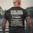 Fischer Fishing My Angel Excuses T-Shirt mit Rückendruck Geschenke für alte Männer