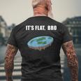 Flat Earth Die Erde Ist Flach Erde Disk T-Shirt mit Rückendruck Geschenke für alte Männer