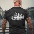 Frankfurt Am Main Skyline Frankfurter Hessen Frankfurt T-Shirt mit Rückendruck Geschenke für alte Männer