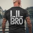 Fratello Minore Regali Regalo Lil Bro Little Brotherintage T-shirt da uomo con stampa posteriore Regalos para ancianos