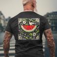 Free Palestine Fruit Watermelon Card T-Shirt mit Rückendruck Geschenke für alte Männer