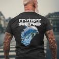 Frutiger Aero Splashy Dolphin Y2k Grafico Estetico T-shirt da uomo con stampa posteriore Regalos para ancianos