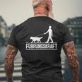 Führungskraft Dog Leading Dog Owner Dog Lover T-Shirt mit Rückendruck Geschenke für alte Männer