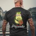 Avocado Papacado S T-Shirt mit Rückendruck Geschenke für alte Männer