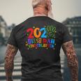 Back To School Happy First Day Of Kindergarten 2024 Men's T-shirt Back Print Gifts for Old Men