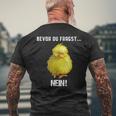 Cute Bird T-Shirt mit Rückendruck Geschenke für alte Männer