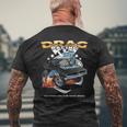 Drag Racing Motor Racing Mechanism Dragster T-Shirt mit Rückendruck Geschenke für alte Männer