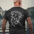 Giant Schnauzer Cool Sunglasses Dog T-Shirt mit Rückendruck Geschenke für alte Männer