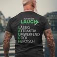 Lauch Ich Bin Ein Lauch Sport Fitness T-Shirt mit Rückendruck Geschenke für alte Männer