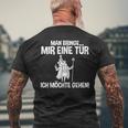 Man Bringe Mir Eine Tür Man Bringe Mir Eine Tür T-Shirt mit Rückendruck Geschenke für alte Männer