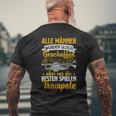 Musician Die Beste Spielen Trumpet T-Shirt mit Rückendruck Geschenke für alte Männer