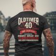 Oldtimer 40 Jahre Birthday T-Shirt mit Rückendruck Geschenke für alte Männer