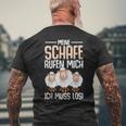 Sheep Farmers T-Shirt mit Rückendruck Geschenke für alte Männer