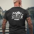 With Und Zack Wieder Unpopular Machen Mir Doch Egal T-Shirt mit Rückendruck Geschenke für alte Männer