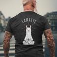 Yoga Namaste Lamaste T-Shirt mit Rückendruck Geschenke für alte Männer