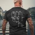 Fuzz Pedal Schematic Diagram Germanium Pnp Circuit Effects T-shirt da uomo con stampa posteriore Regalos para ancianos