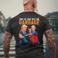 Garbage For Trump 2024 Time To Take Out Garbage Biden Men's T-shirt Back Print Gifts for Old Men