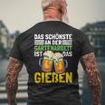 Garten Und Bier Gardener Gardener T-Shirt mit Rückendruck Geschenke für alte Männer