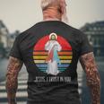 Gesù Divina Misericordia Confido In Te Cattolico T-shirt da uomo con stampa posteriore Regalos para ancianos
