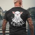 Ghost Pig Costume Pig A Boo Farmer Animal Halloween Costume Men's T-shirt Back Print Gifts for Old Men