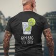 Gin Bro X Gym Bro – Gym Hab Gin Capisce I Gin Tonic Fun T-shirt da uomo con stampa posteriore Regalos para ancianos