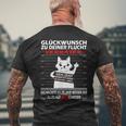 Glückwunsch Zu Deiner Flucht Neuen Job Cat S T-Shirt mit Rückendruck Geschenke für alte Männer