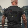 Golden Retriever Puppy Dog Plays Yellow Tennis Ball Fetch Men's Back Print T-Shirt Gifts for Old Men