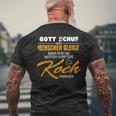 Gott Schuf Alle Menschen Gleichnur Die Besten Werden Koch God Created T-Shirt mit Rückendruck Geschenke für alte Männer