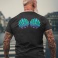 Grafica Costume Reggiseno Conchiglia Sirena T-shirt da uomo con stampa posteriore Regalos para ancianos
